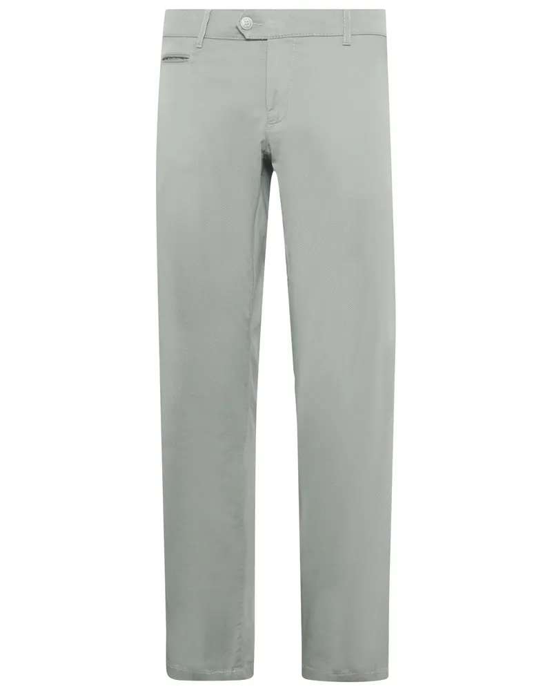 Brax Stretch-Chino Everest mit dezenter Struktur, Regular in Grün