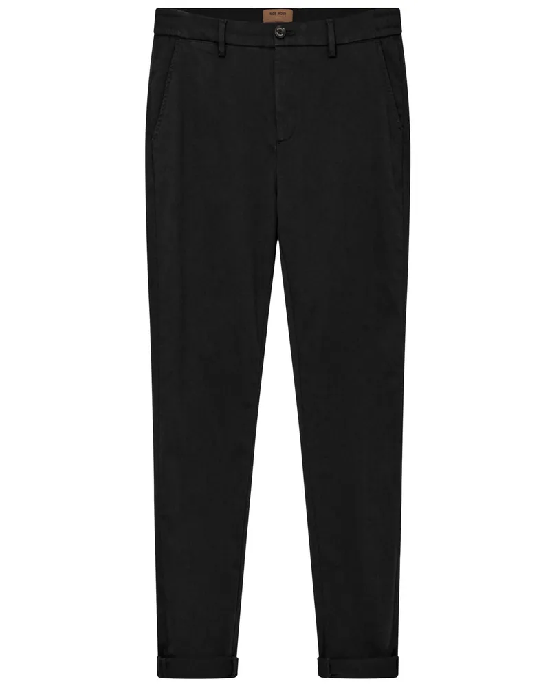 Mos Mosh Chino aus einem elastischem Baumwollgemisch in Schwarz