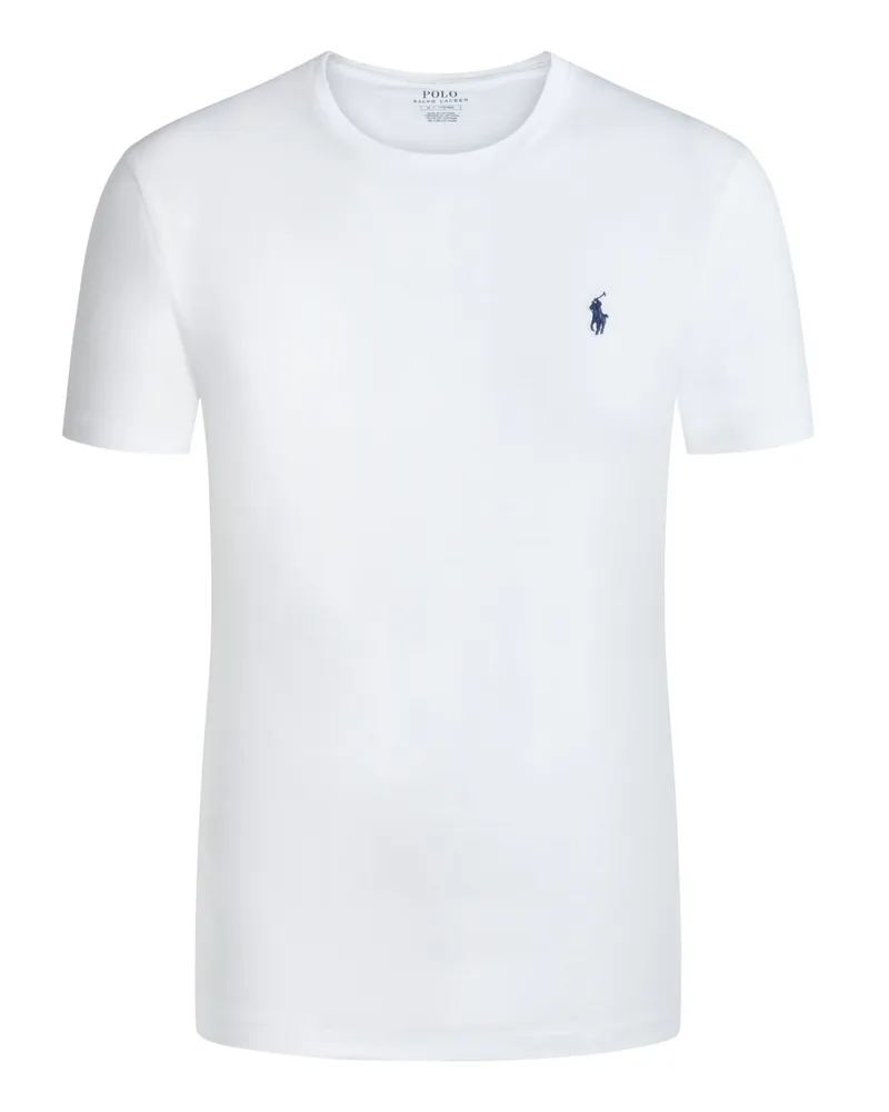 Ralph Lauren T-Shirt Custom Slim Fit aus Baumwolle in Weiß