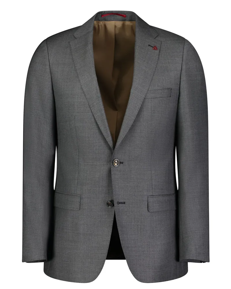 Roy Robson Baukasten-Sakko in Super 120 Schurwolle, Slim Fit in Mittelgrau