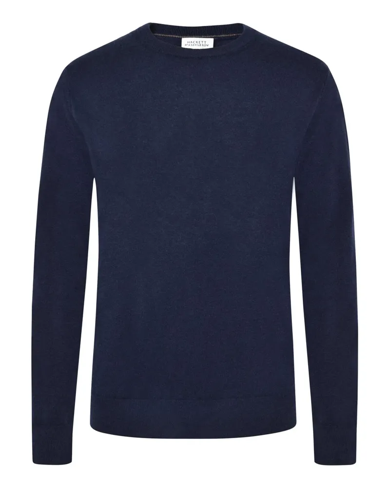 Hackett Softer Rundhalspullover aus Kaschmir in Marine