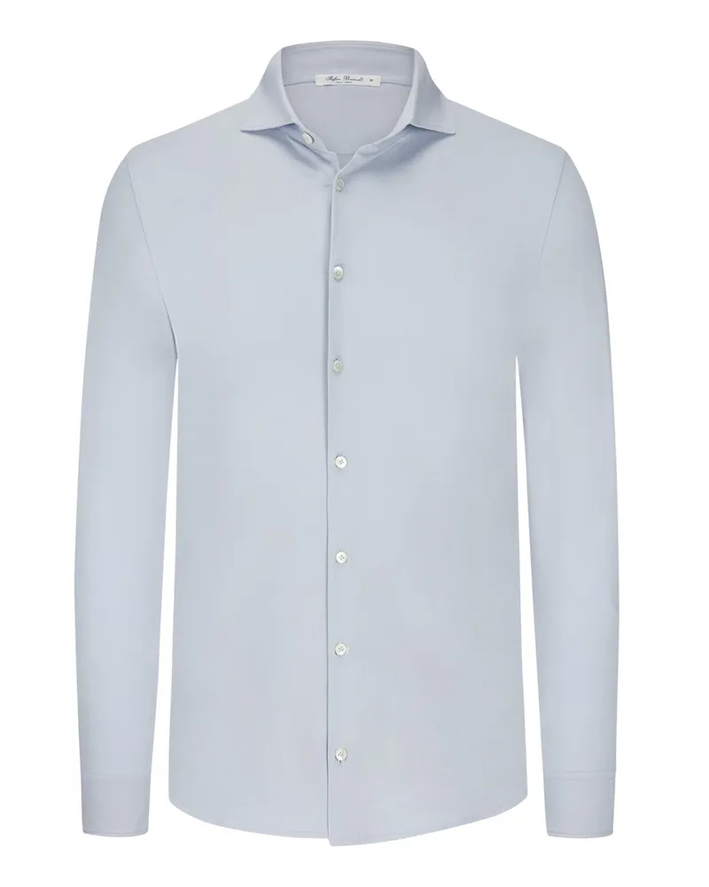 Stefan Brandt Jersey-Hemd aus Pima-Baumwolle Hellblau