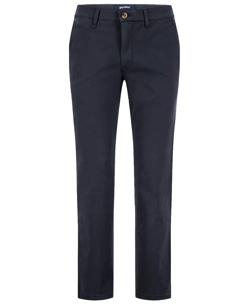 Atelier GARDEUR Glatte Chino Benito mit Stretch-Anteil, Modern Fit in Marine