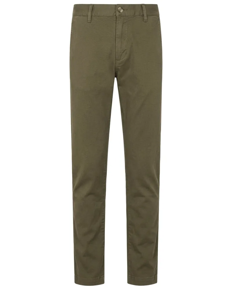 Alberto Premium-Chino Lou mit Twill-Textur, Regular in Schilf