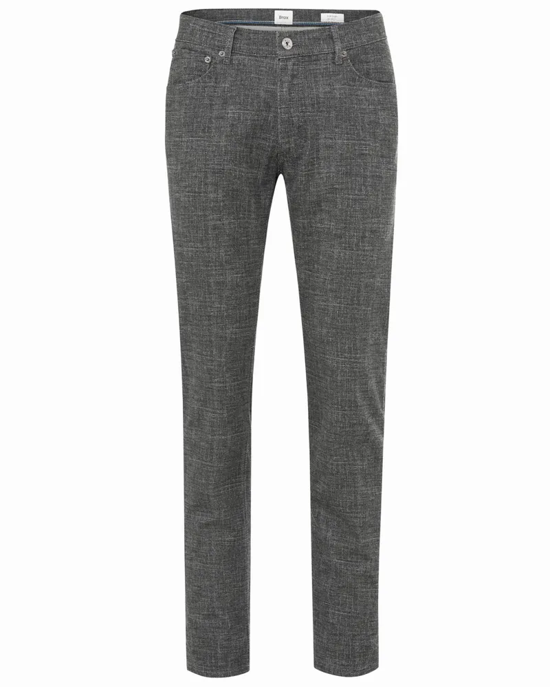 Brax 5 Pocket Hose Woo.Look Chuck in Glencheckmuster, Modern Fit in Anthrazit