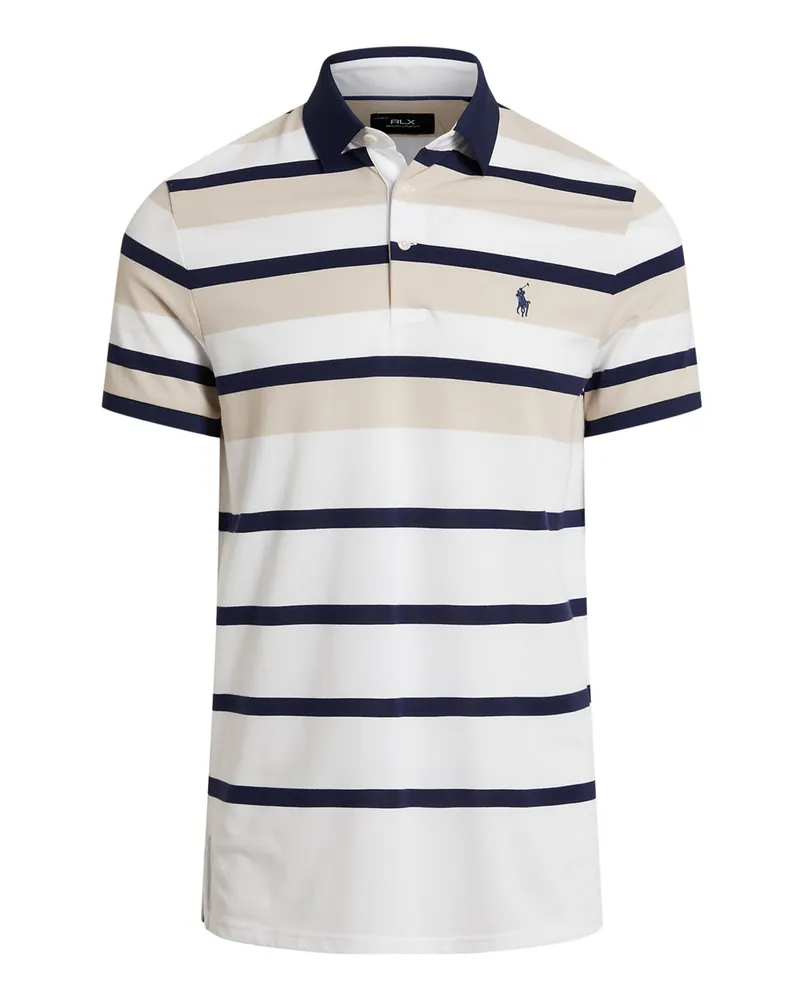 Ralph Lauren Poloshirt aus feinem Stretch-Piqué mit Ringelstreifen, Tailored Fit in Multicolor