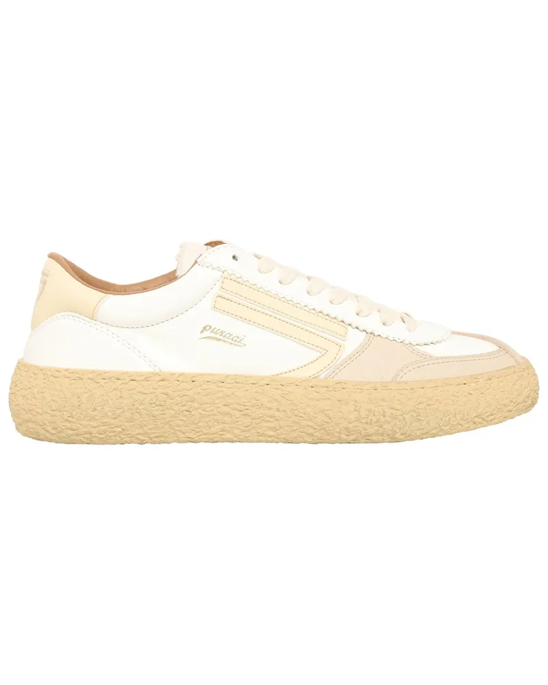 Puraai Low Top-Sneaker aus einem Nylon-Kunstleder-Mix in Offwhite