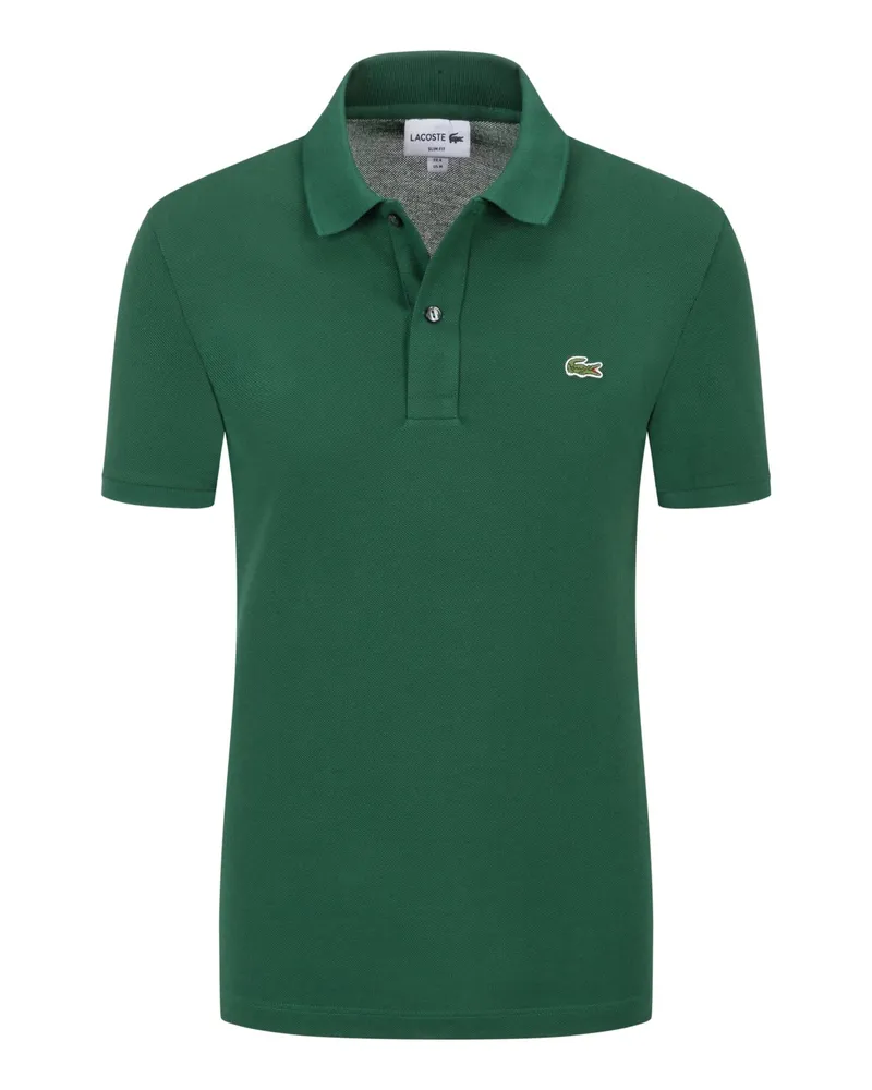 Lacoste Piqué-Poloshirt PH4012 Slim Fit, mit Krokodil-Aufnäher Grün