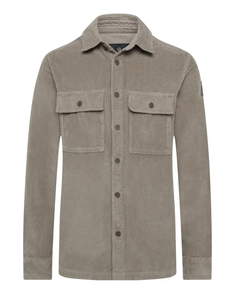 Belstaff Overshirt Ravine in Cord-Qualität, Regular in Khaki