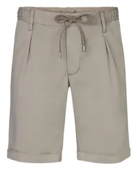 Profuomo Leichte Bermudashorts mit Bundfalte und elastischem Bund Khaki