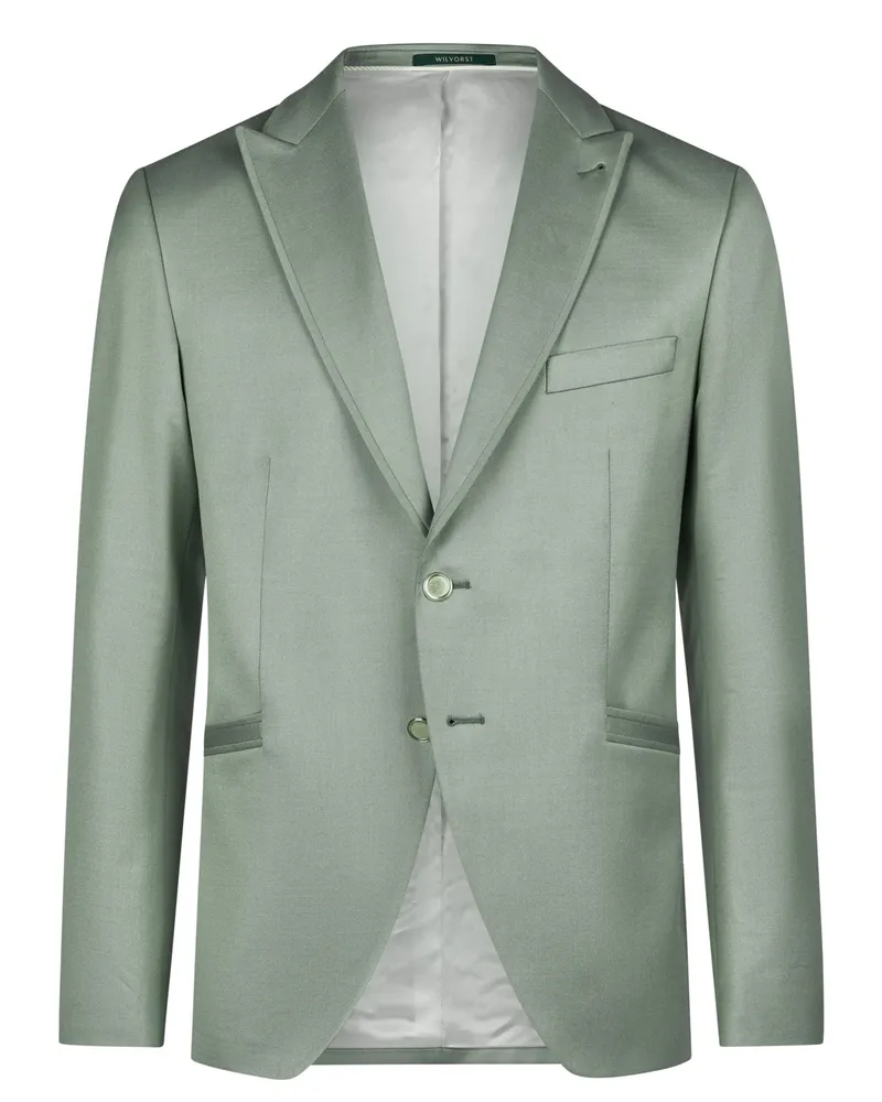 Wilvorst Festliches Sakko aus einem Schurwoll-Mix, Drop 8, Super Slim Fit in Mint