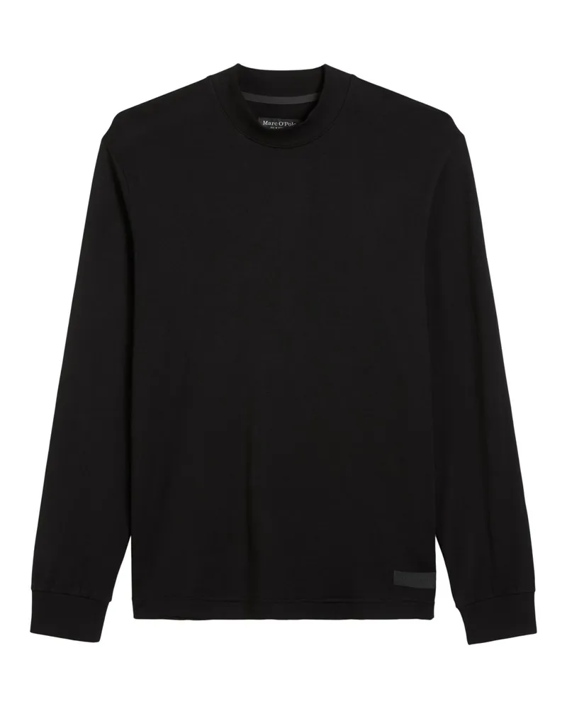 Marc O'Polo Longsleeve aus Bio-Baumwoll-Jersey, Regular Fit in Schwarz