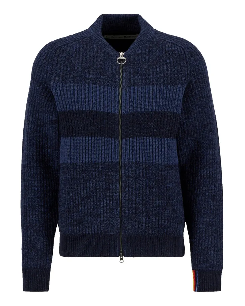 Barbour Paul Smith loves Barbour Strickjacke mit Ringelmuster in Marine