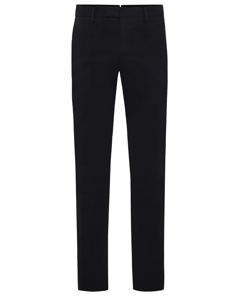 PT TORINO Leichte Flatfront-Stretchhose, Regular Fit in Marine