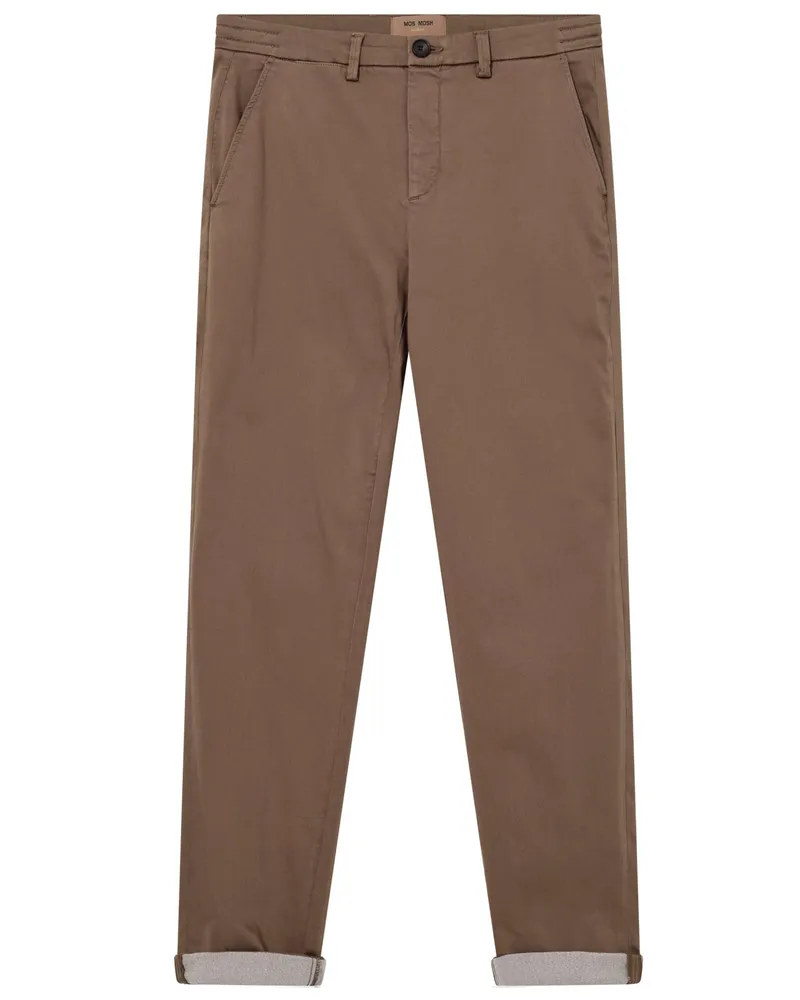 Mos Mosh Leichte Chino aus einem Baumwollgemisch in Braun