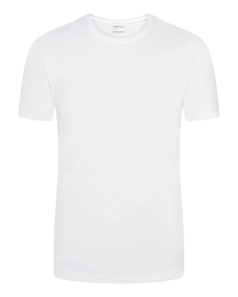 Novila Stretch-T-Shirt mit Rundhalsausschnitt in Weiß
