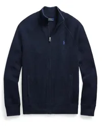 Ralph Lauren Strickjacke mit Raglanärmeln und Zip Marine