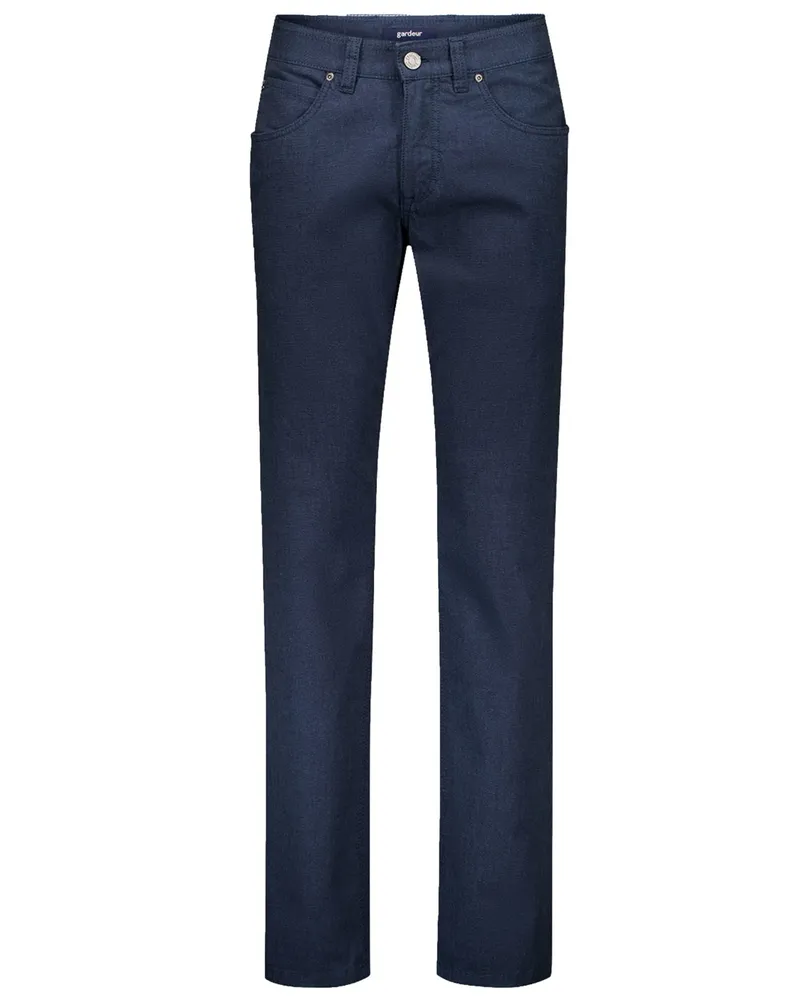 Atelier GARDEUR Leichte Stretch-Chino Bill-3 mit dezenter Struktur, Modern Fit in Marine