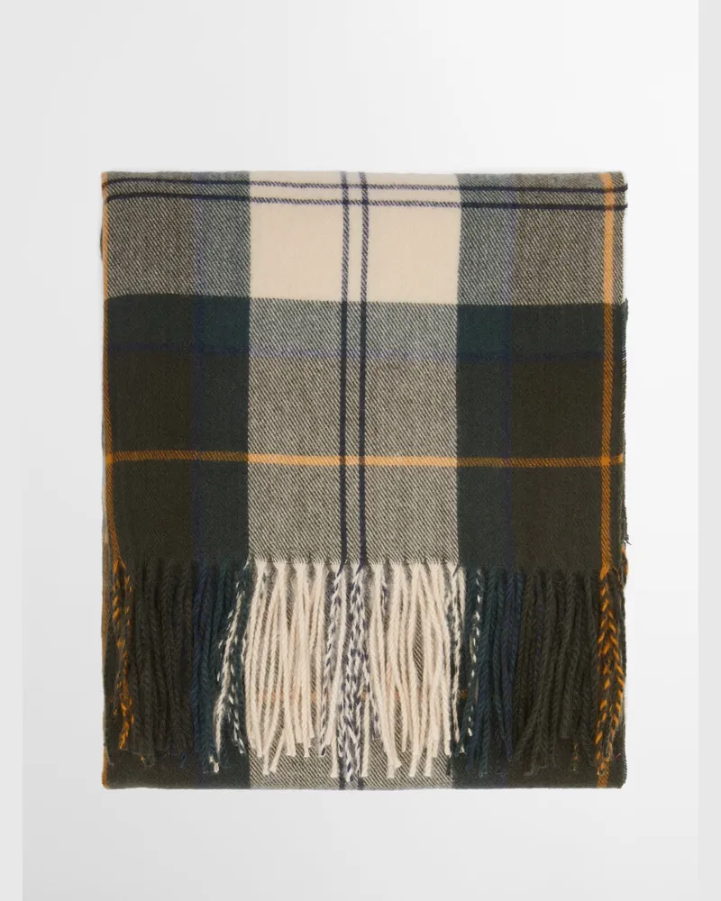 Barbour Schal mit Tartan-Muster in Grün