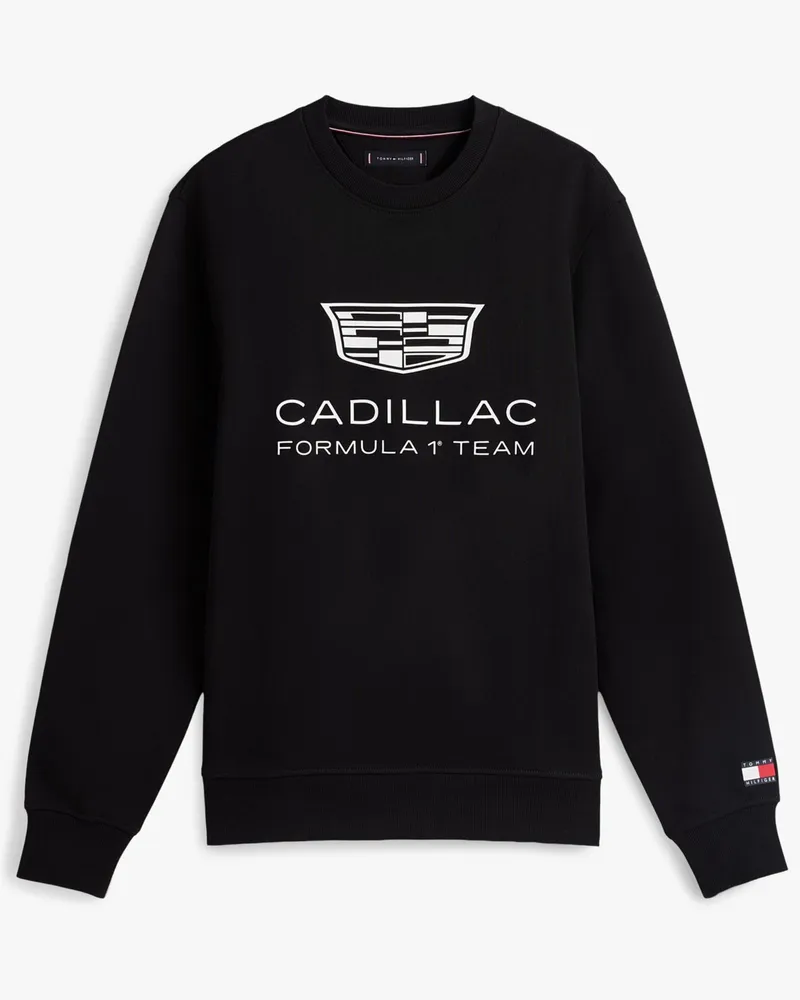 Tommy Hilfiger TH x Cadillac Formula 1® Team Logo-Sweatshirt in Schwarz