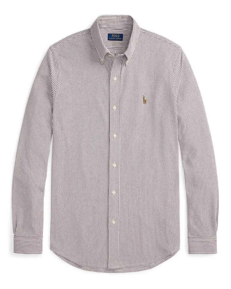 Ralph Lauren Oxfordhemd aus Baumwolle mit Streifenmuster in Rot