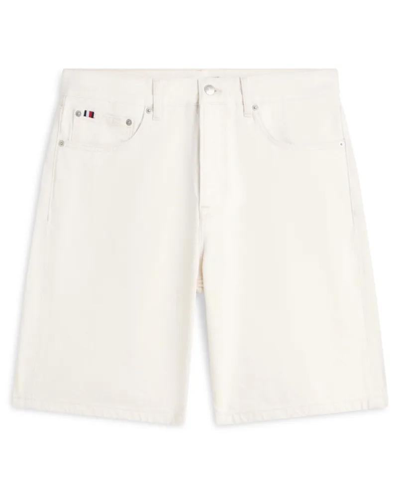 Tommy Hilfiger Vorgewaschene Jeansshorts Dover, Regular Fit in Offwhite