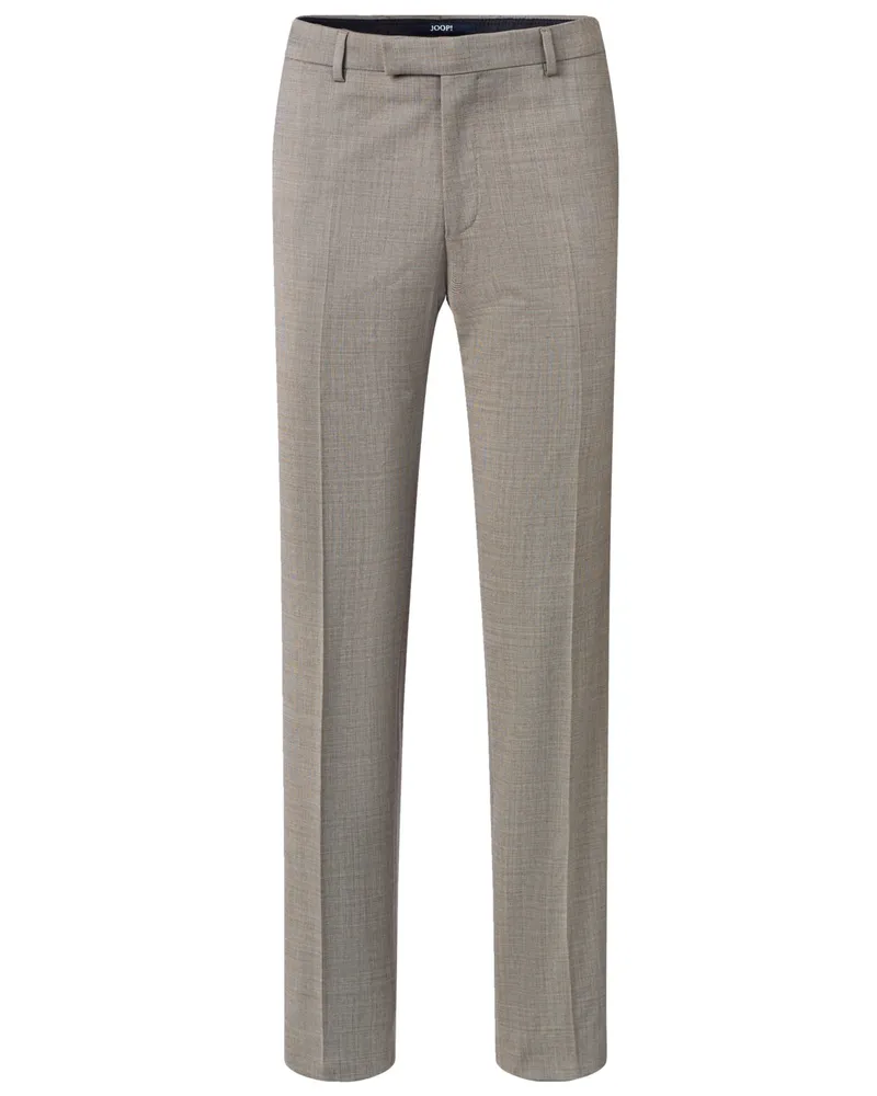 JOOP! Anzughose mit feinem Muster und Stretch, Slim Fit in Beige