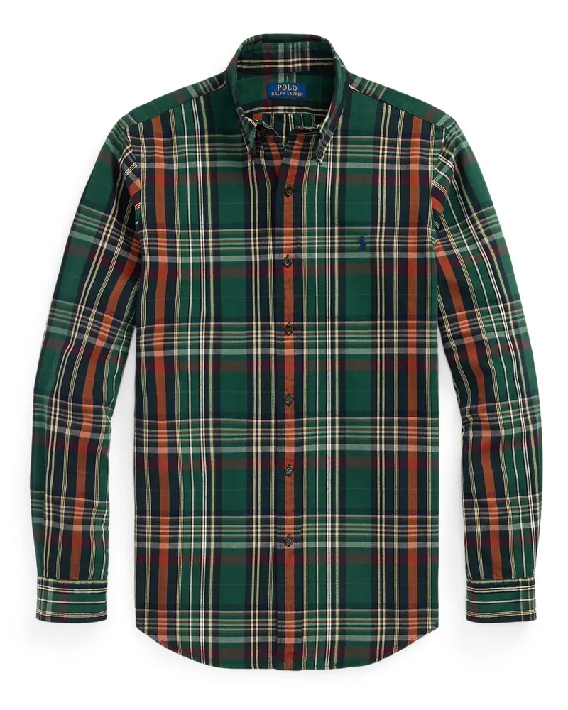 Ralph Lauren Sporthemd aus Baumwolle mit Karomuster, Classic Fit in Grün