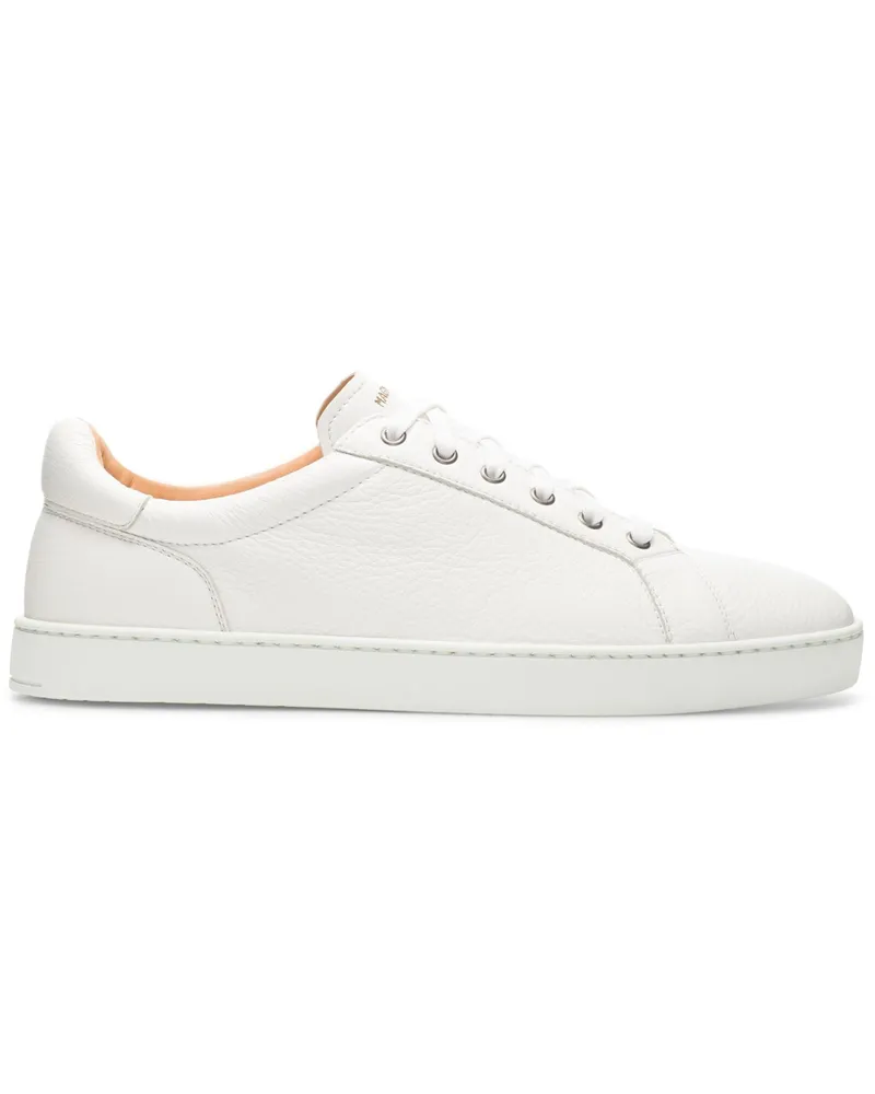 Magnanni Handgefertigter Sneaker aus Nappaleder in Weiß