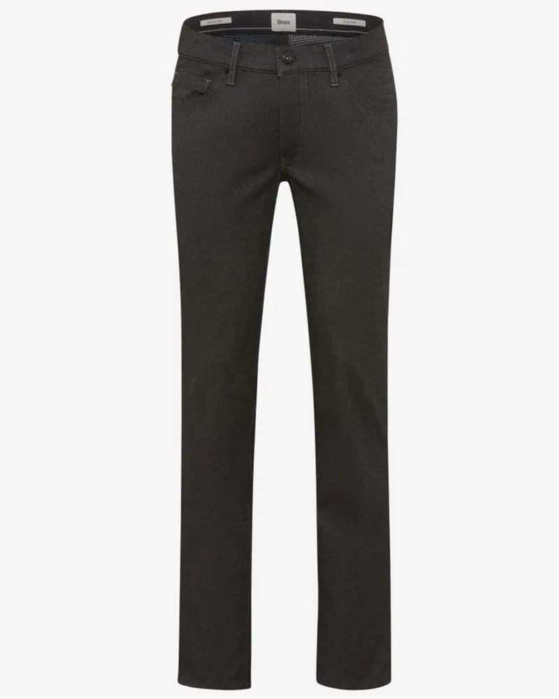 Brax 5-Pocket Hose Cadiz im Wool-Look, Straight Fit in Anthrazit
