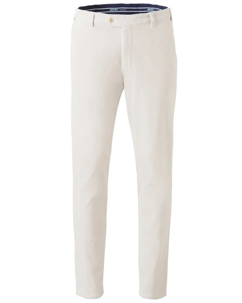 Meyer Hosen Cordhose Bonn mit Stretchanteil, Modern Fit in Offwhite