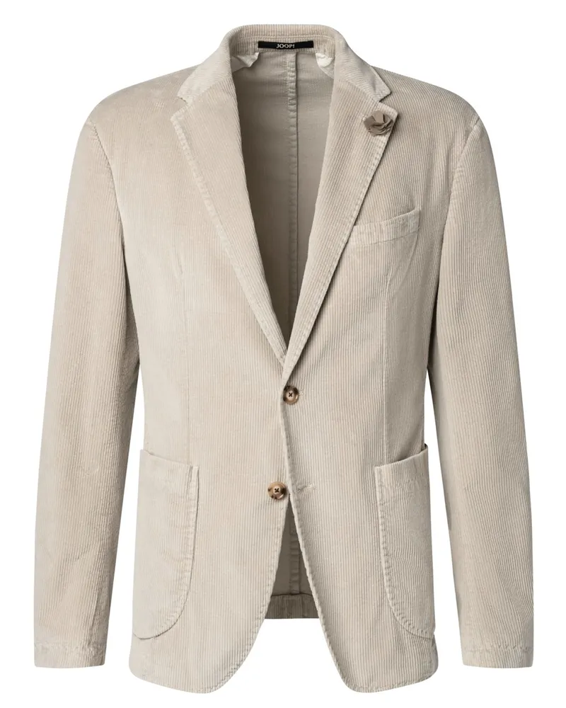JOOP! Teilgefüttertes Cord-Sakko mit Lyocell und Stretch, Slim Fit in Beige