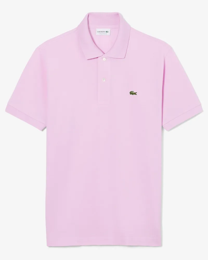 Lacoste Piqué-Poloshirt L1212 mit kleinem Krokodil-Aufnäher, Classic Fit in Pink