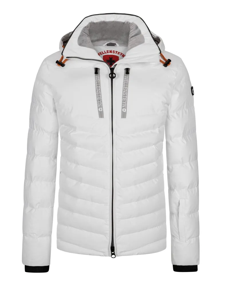 Wellensteyn Wattierte Steppjacke mit Kapuze und SORONA®AURA-Isolierung in Weiß