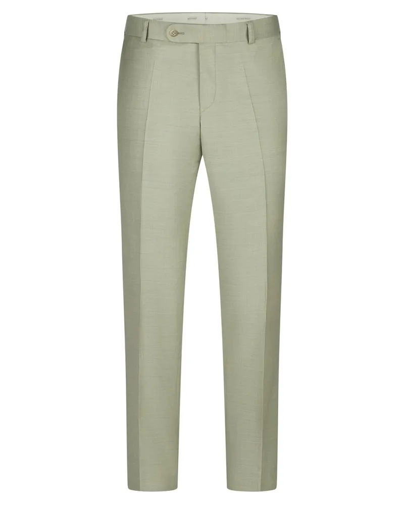 Wilvorst Festliche Anzughose aus Schurwolle mit Bügelfalte in Schilf