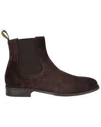 Doucal´s Chelsea Boots aus Veloursleder Dunkelbraun