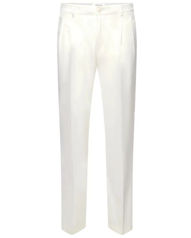 Drykorn Anzughose aus einem Leinen-Mix, Relaxed Fit in Weiß