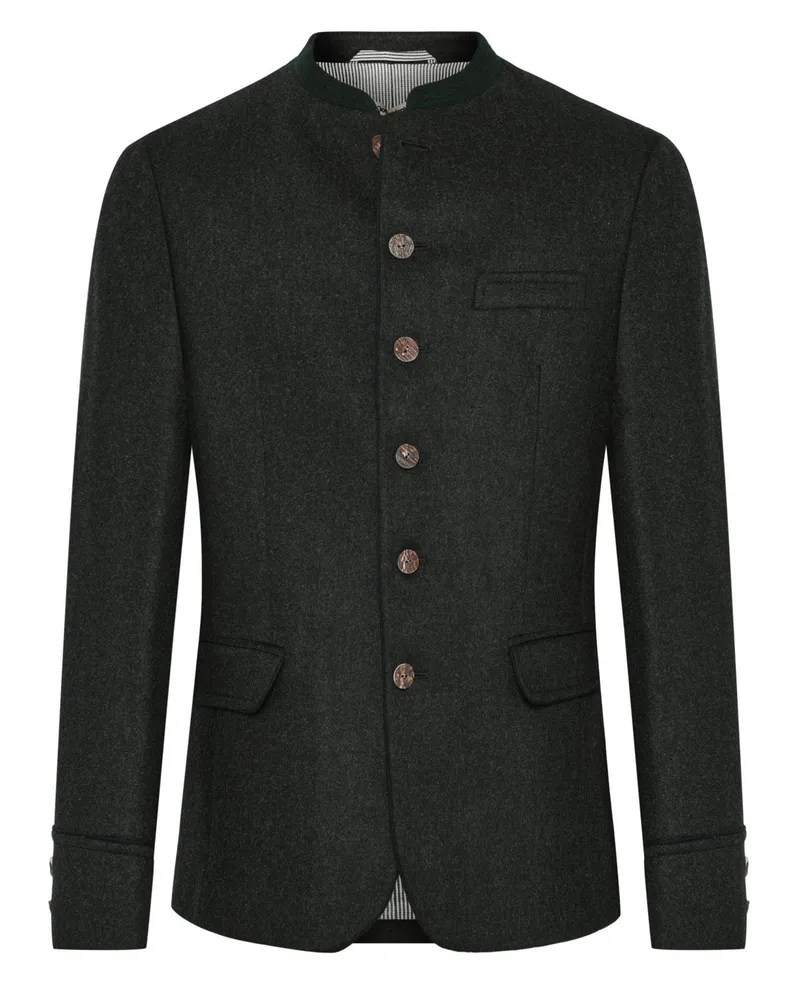 Gottseidank Trachten-Janker in Loden-Qualität mit Hirschhornknöpfen in Anthrazit