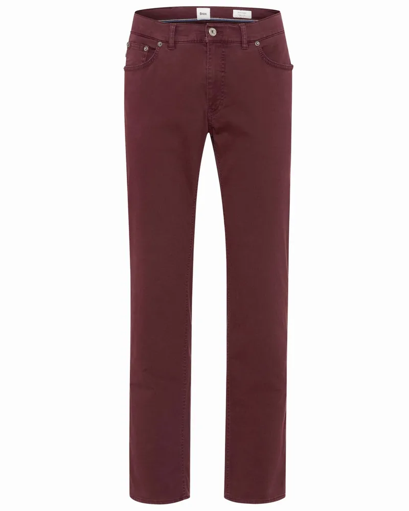 Brax 5 Pocket-Hose Cadiz Marathon, Straight Fit in Bordeaux