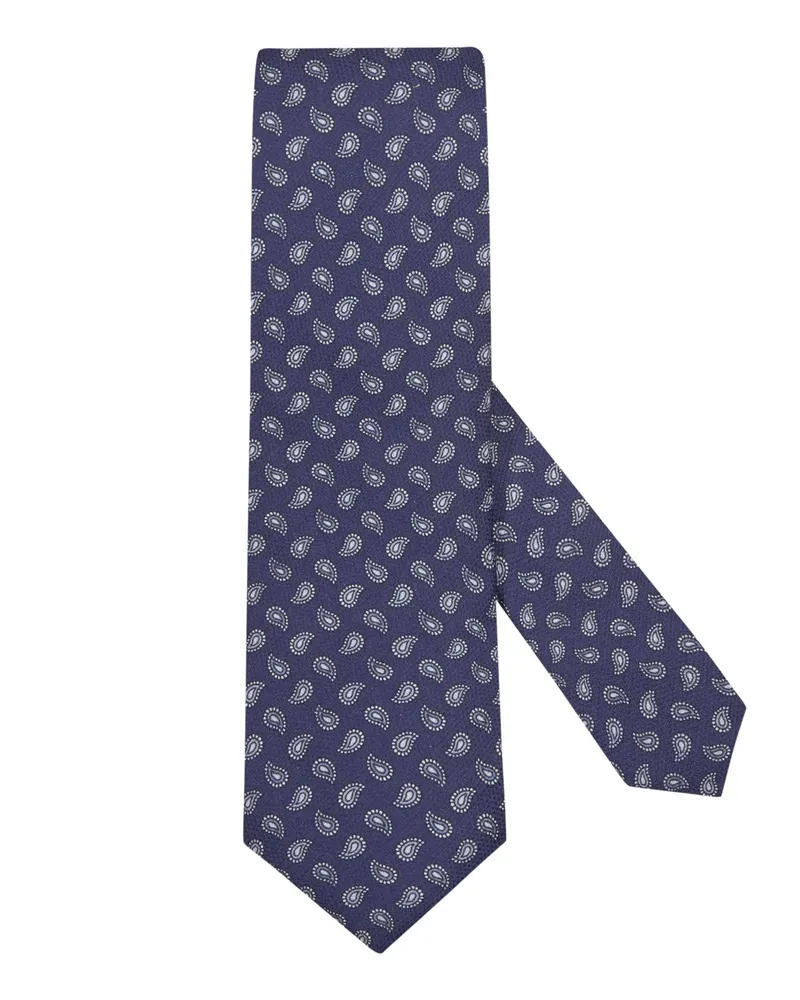 Gierre Milano Seidenkrawatte mit Paisley-Muster in Marine
