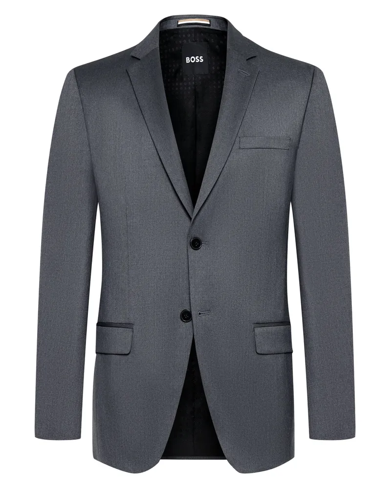 HUGO BOSS Sakko aus Schurwolle, Extra Slim Fit in Anthrazit