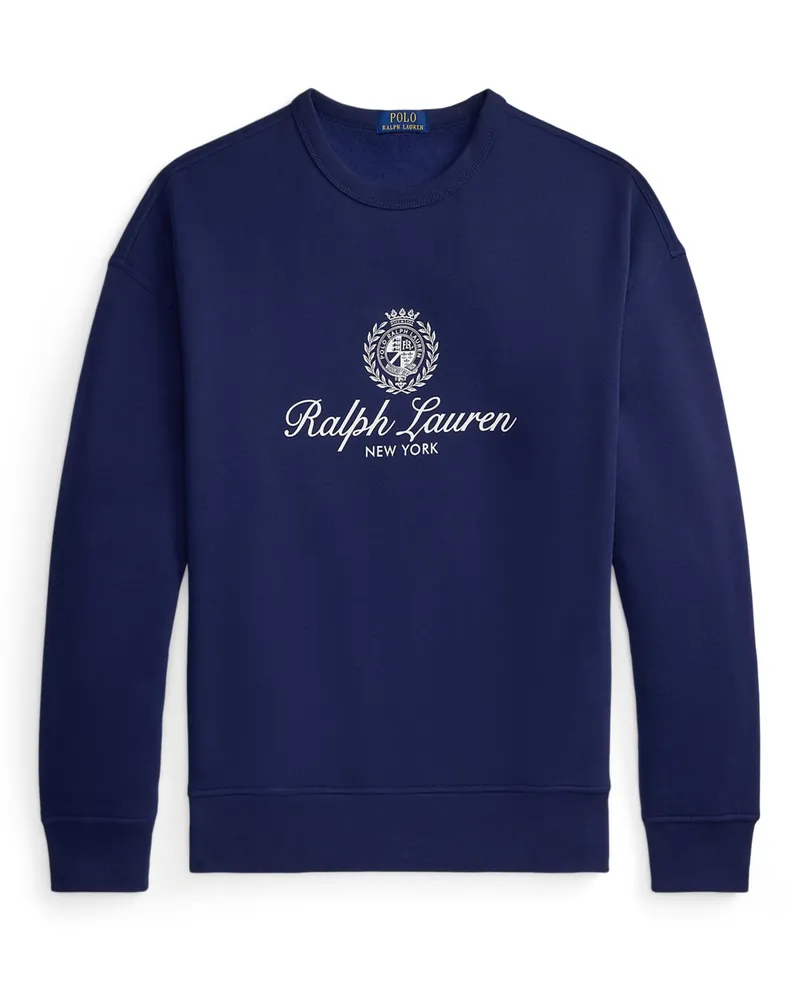 Ralph Lauren Softes Sweatshirt mit Wappen- und Label-Print, Relaxed Fit in Marine