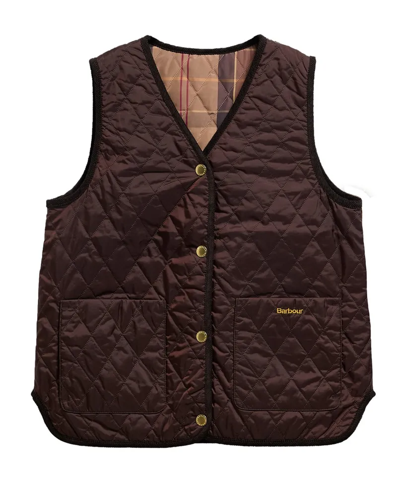 Barbour Damen Wendeweste mit Steppmuster in Braun