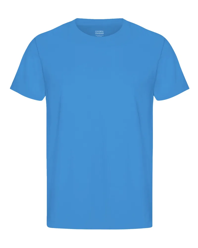 COLORFUL STANDARD T-Shirt aus softer vorgewaschener Bio-Baumwolle in Blau