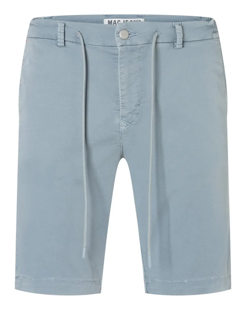 MAC Jeans Stretch-Bermudashorts, Garment Dyed Hellblau