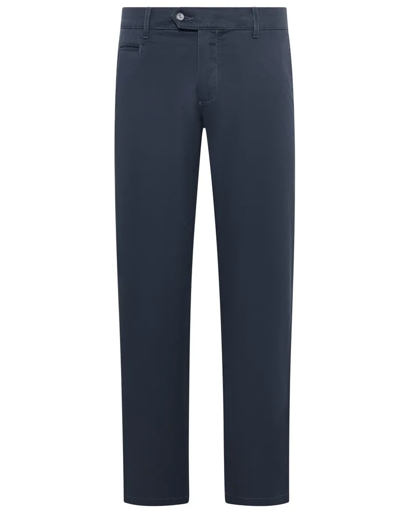 Brax Stretch-Chino Everest mit dezenter Struktur, Regular in Marine