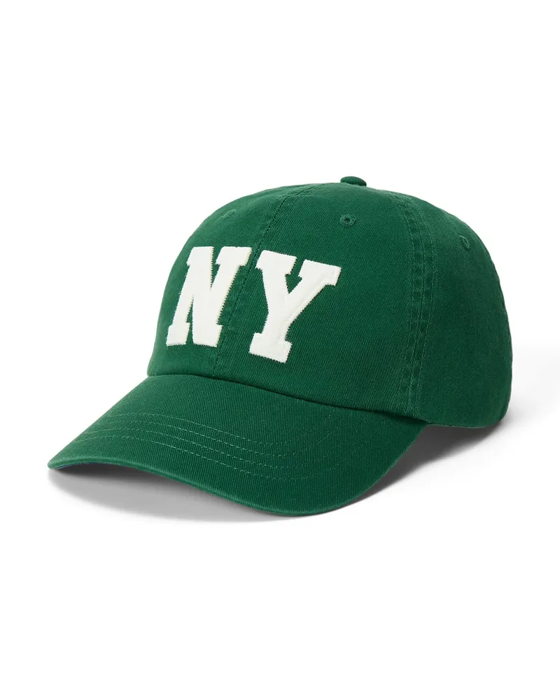 Ralph Lauren Cap aus Baumwolle mit Stickereien in Grün