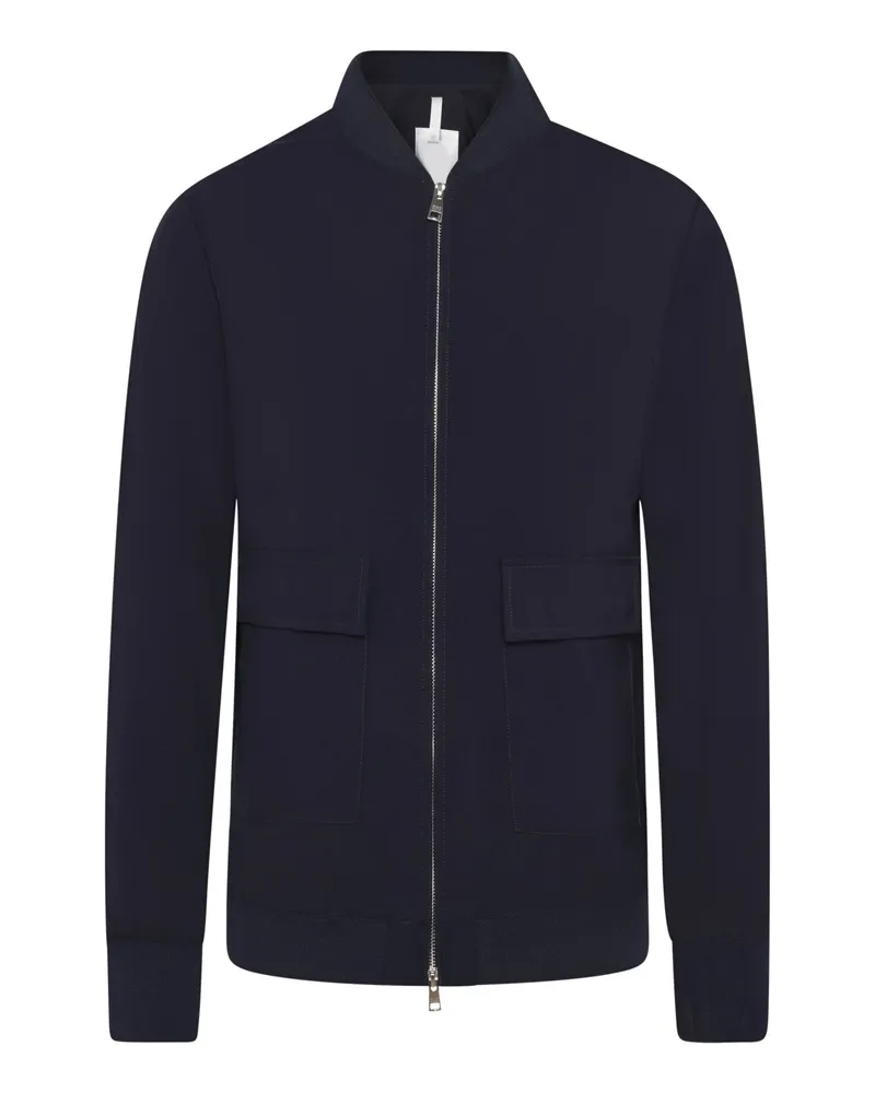 DUNO Leichter Wollblouson mit Zip in Anthrazit