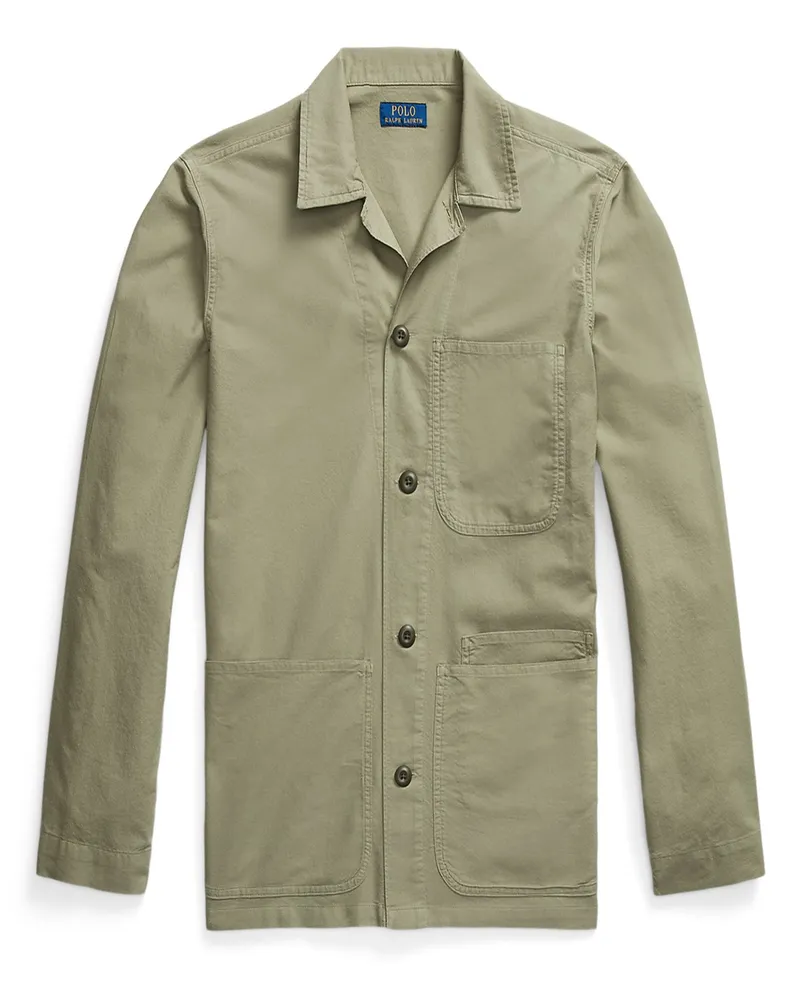 Ralph Lauren Leichtes Overshirt aus Baumwolle Oliv