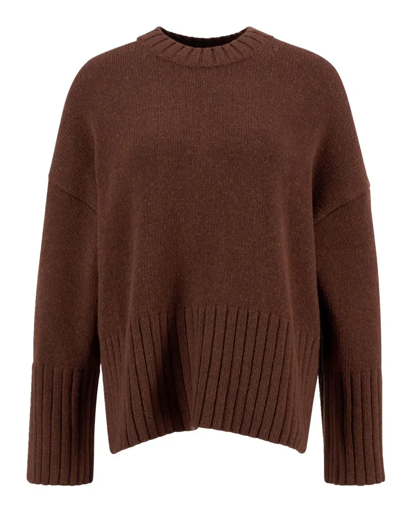 Barbour Softer Damen-Pullover Sophia mit Rundhalsausschnitt in Braun